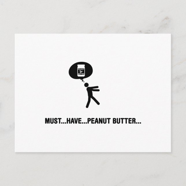 Peanut Butter Lover Postkarte (Vorderseite)