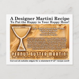 Peanut Butter Martini Rezept Postkarte
