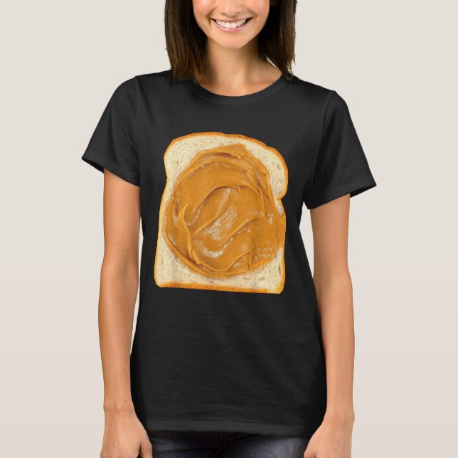 Peanut Butter On Bread Slice Costume Halloween Foo T-Shirt (Vorderseite)
