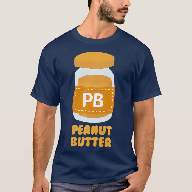 Peanut Butter PB  J Jelly Twins Couples Best T-Shirt (Vorderseite)