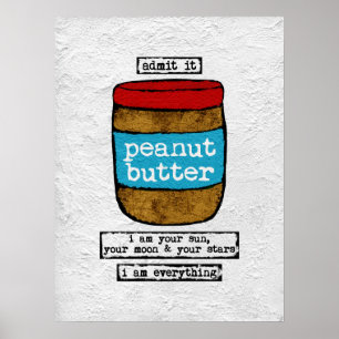 Peanut Butter Poster Printmedien - Funny Food
