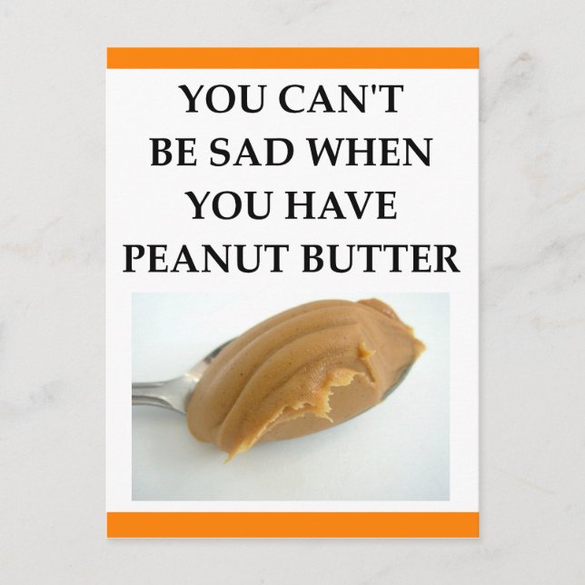 PEANUT BUTTER POSTKARTE (Vorderseite)