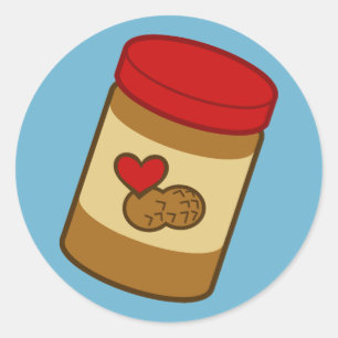 Peanut Butter Runder Aufkleber