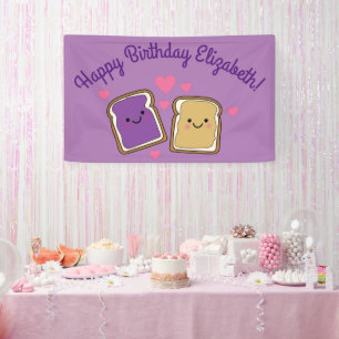 Peanut Butter und Jelly Birthday Party PBJ Banner