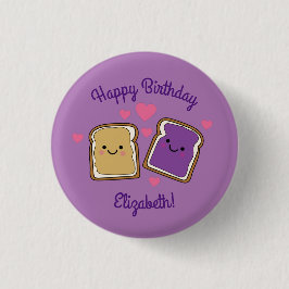 Peanut Butter und Jelly Birthday Party PBJ Button