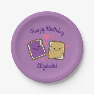 Peanut Butter und Jelly Birthday Party PBJ Pappteller