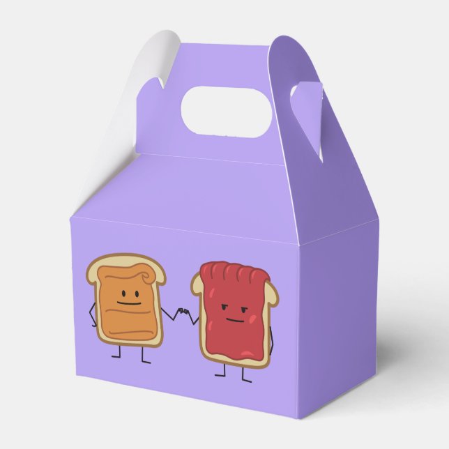 Peanut Butter und Jelly Fist Bump Freunde Toast Geschenkschachtel (Vorderseite)