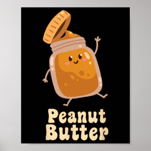Peanut Butter und Jelly Matching Couple Halloween Poster