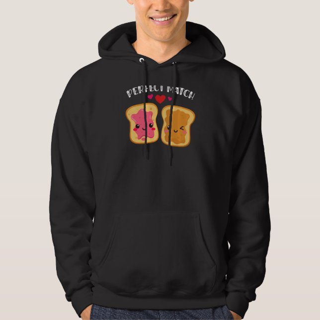Peanut Butter und Jelly perfekt passend zum besten Hoodie (Vorderseite)