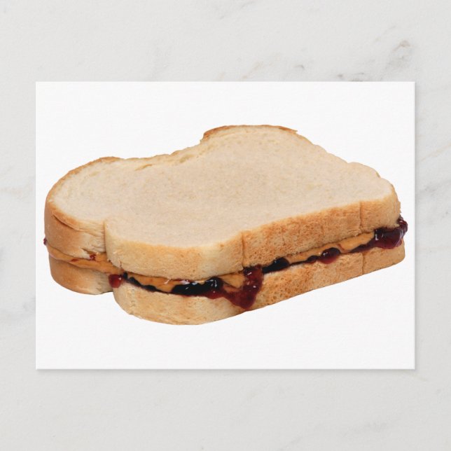 Peanut Butter und Jelly Sandwich Postkarte (Vorderseite)