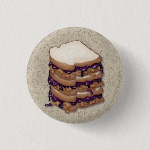 Peanut Butter und Jelly Sandwiches Button