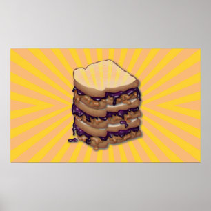 Peanut Butter und Jelly Sandwiches Poster