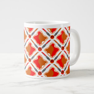 Peanut Butter und Strawberry Jam Seamless Patter Jumbo-Tasse