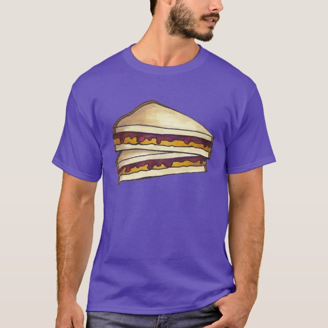 Peanut Butter und Traubenjelly Sandwich PBJ T - Sh T-Shirt (Vorderseite)
