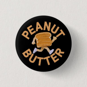 Peanut Butter Vibes Funny & Niedlich Design Button