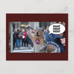 Peanut das Eichhörnchen lustiges konservatives Wei Postkarte