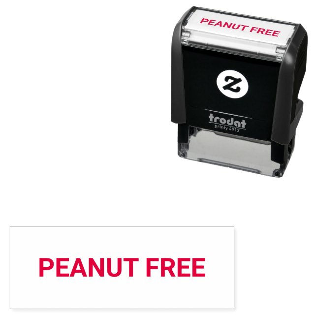 Peanut Free Allergy Friendly Permastempel (Beispiel)