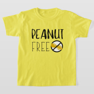 Peanut Free Symbol Peanut Allergie Alert T-Shirt