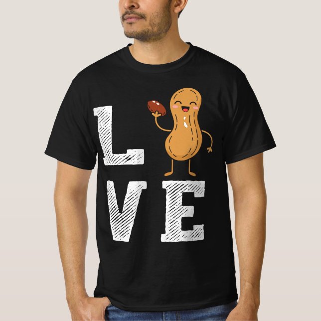 Peanut Love - Peanut Lover Funny Peanut Cute Peanu T-Shirt (Vorderseite)