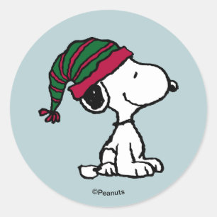 Peanuts Alles Drum und Dran Runder Aufkleber