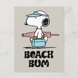 PEANUTS   Beach Bum Snoopy Postkarte