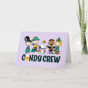 Peanuts Candy Crew Halloween-Gang Karte