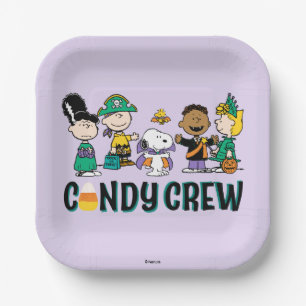 Peanuts Candy Crew Halloween-Gang Pappteller