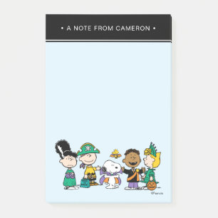 Peanuts Candy Crew Halloween-Gang Post-it Klebezettel