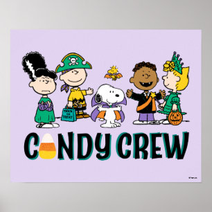 Peanuts Candy Crew Halloween-Gang Poster