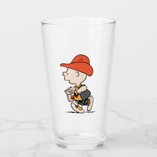 Peanuts Charlie Brown Cowboy Halloween Glas