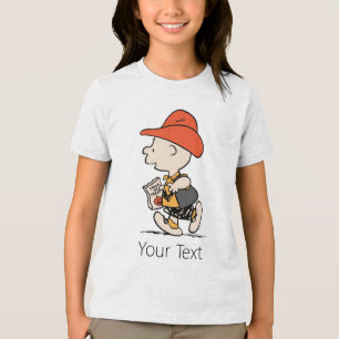 Peanuts Charlie Brown Cowboy Halloween Tri-Blend Shirt