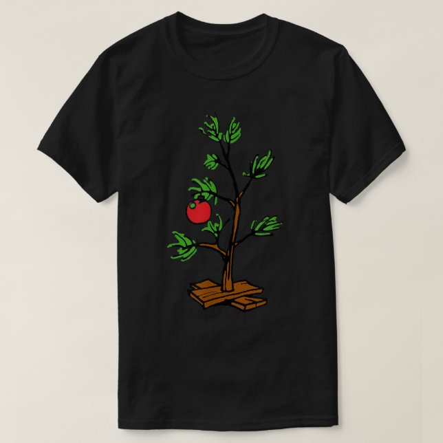 Peanuts Charlie Brown Holiday Tree  T-Shirt (Design vorne)
