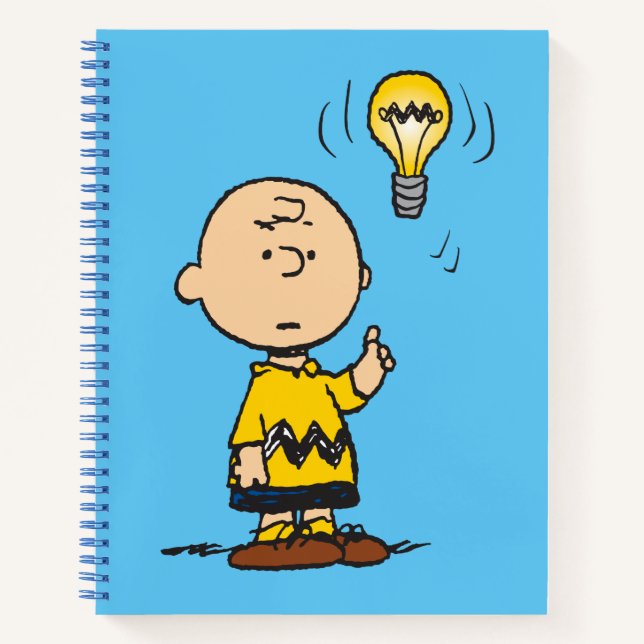 Peanuts | Charlie Brown's Light Bulb Idea Notizbuch (Vorderseite)