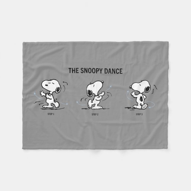 Peanuts | Der Snoopy-Tanz Fleecedecke (Vorderseite (Horizontal))