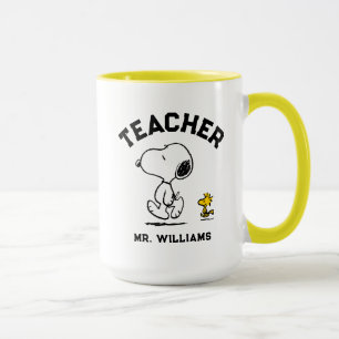 Peanuts Est. 1950   Snoopy & Woodstock Teacher Tasse
