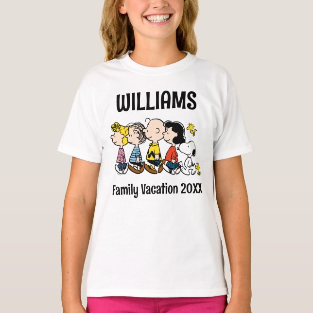 Peanuts Familienurlaub T-Shirt (Vorderseite)