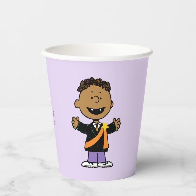 Peanuts | Franklin Halloween-Vampir Pappbecher (Vorderseite)