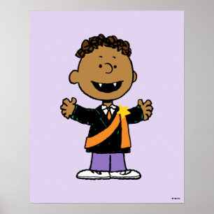 Peanuts Franklin Halloween-Vampir Poster