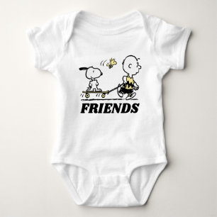 PEANUTS   Friends Skate Boarding Baby Strampler