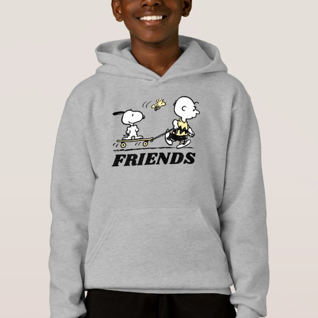 PEANUTS | Friends Skate Boarding Hoodie (Vorderseite)