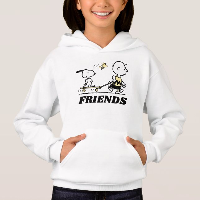 PEANUTS | Friends Skate Boarding Hoodie (Vorderseite)