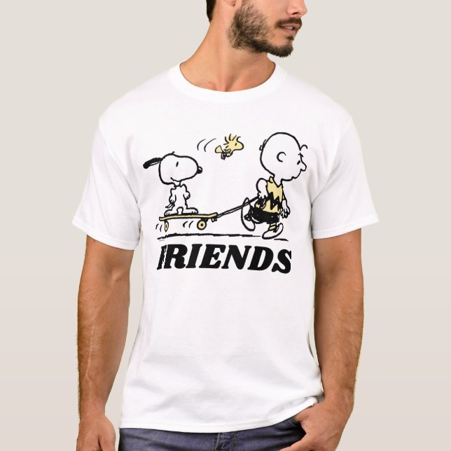 PEANUTS | Friends Skate Boarding T-Shirt (Vorderseite)