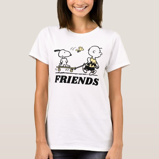 PEANUTS | Friends Skate Boarding T-Shirt (Vorderseite)