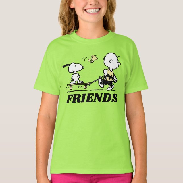PEANUTS | Friends Skate Boarding T-Shirt (Vorderseite)