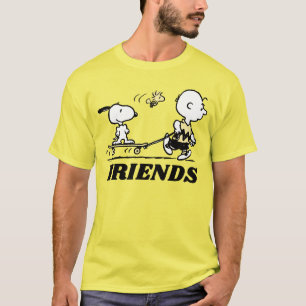 PEANUTS   Friends Skate Boarding T-Shirt