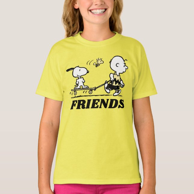 PEANUTS | Friends Skate Boarding T-Shirt (Vorderseite)