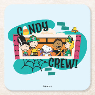 Peanuts Gang Candy Crew Halloween Rechteckiger Pappuntersetzer