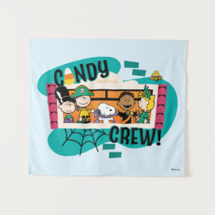 Peanuts Gang Candy Crew Halloween Wandteppich