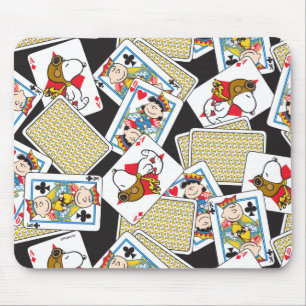 Peanuts Gang Card Deck Pattern Mousepad