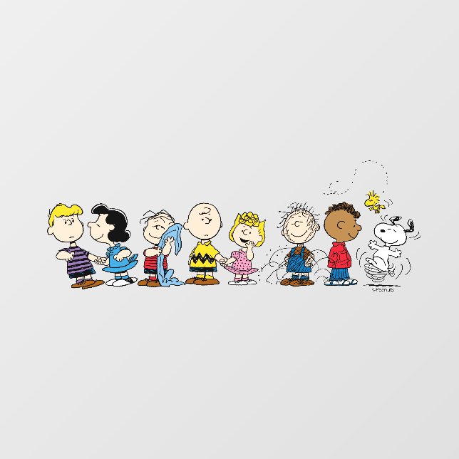 Peanuts Gang Group Lineup Fensteraufkleber (Blatt)